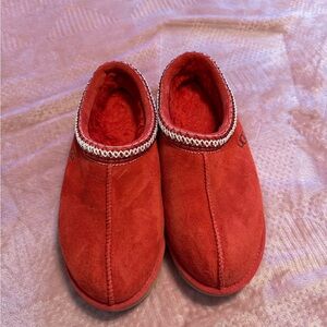 UGG Red Suede Slippers